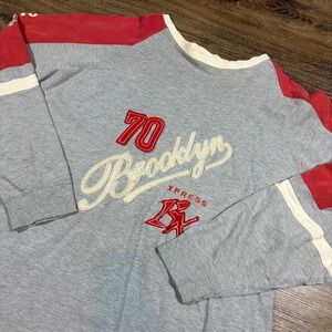 Vintage Brooklyn Xpress Shirt‎ Men's XXL Long Sleeve Streetwer Skaer Hip Hop Y2K